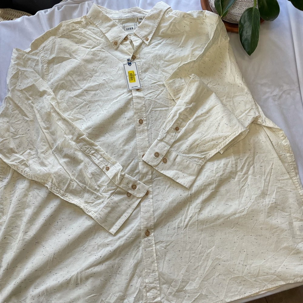 *SALE* NWT 🏷 ROWM Big & Tall Long Sleeve Button Up